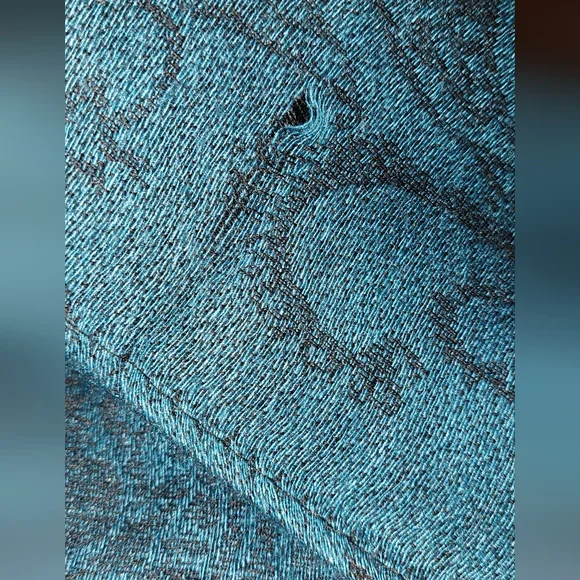 Pashmina | Colors Turquoise/Teal/Gray - Picture 3 of 5
